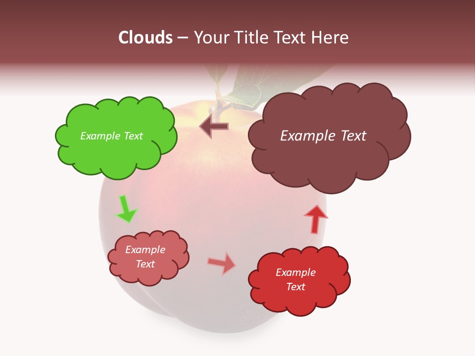 Fresh Fruit White PowerPoint Template