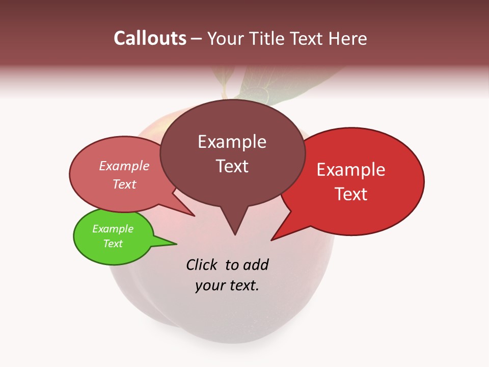 Fresh Fruit White PowerPoint Template