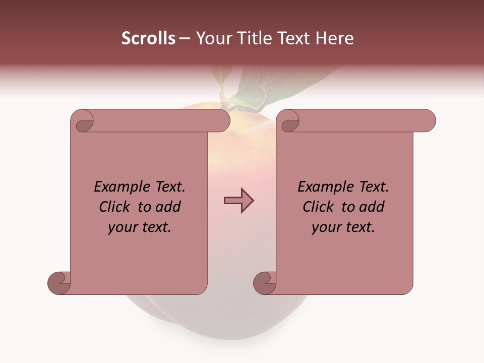 Fresh Fruit White PowerPoint Template