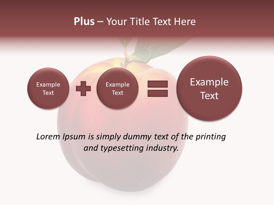 Fresh Fruit White PowerPoint Template