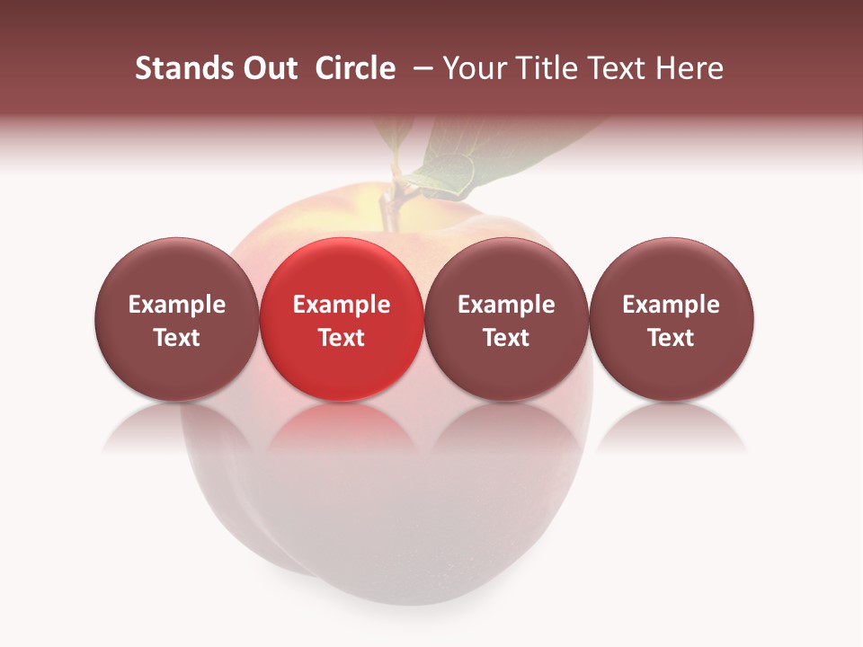 Fresh Fruit White PowerPoint Template