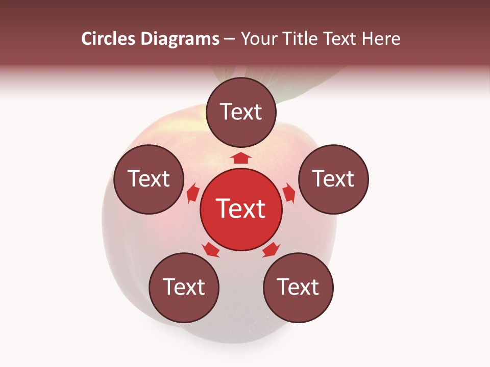 Fresh Fruit White PowerPoint Template