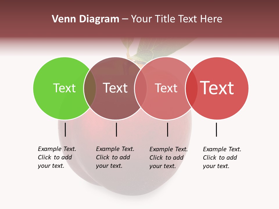 Fresh Fruit White PowerPoint Template