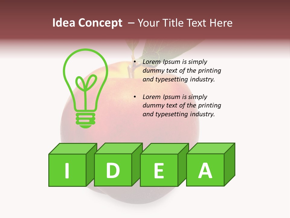 Fresh Fruit White PowerPoint Template