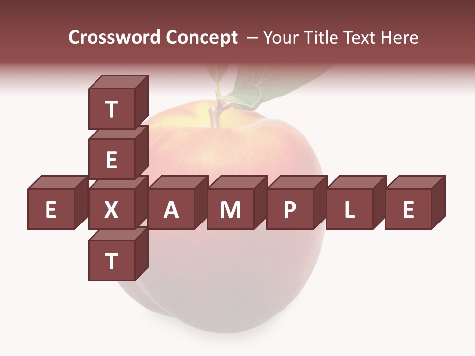 Fresh Fruit White PowerPoint Template