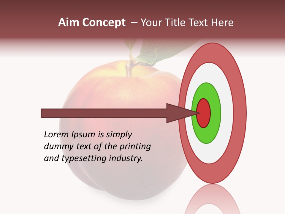 Fresh Fruit White PowerPoint Template
