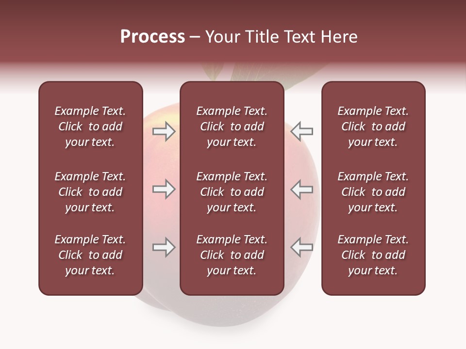 Fresh Fruit White PowerPoint Template