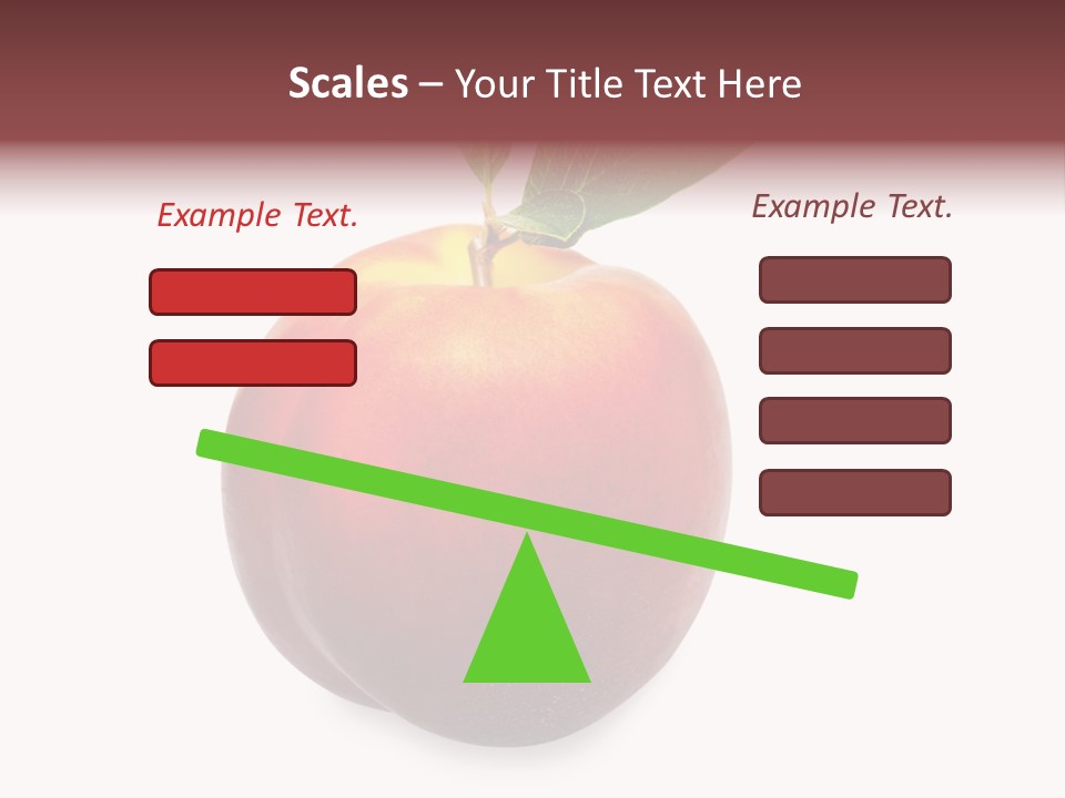 Fresh Fruit White PowerPoint Template