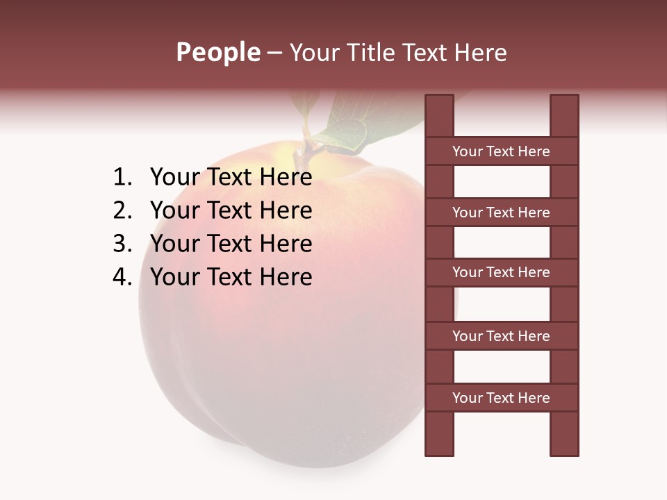 Fresh Fruit White PowerPoint Template