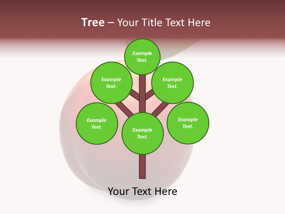 Fresh Fruit White PowerPoint Template