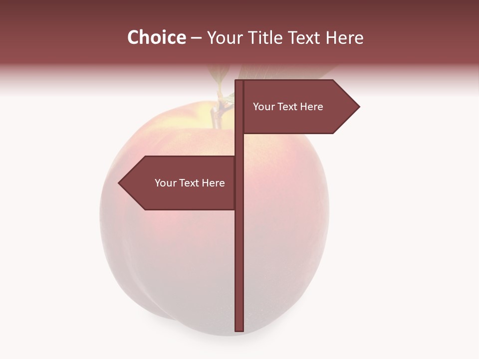 Fresh Fruit White PowerPoint Template