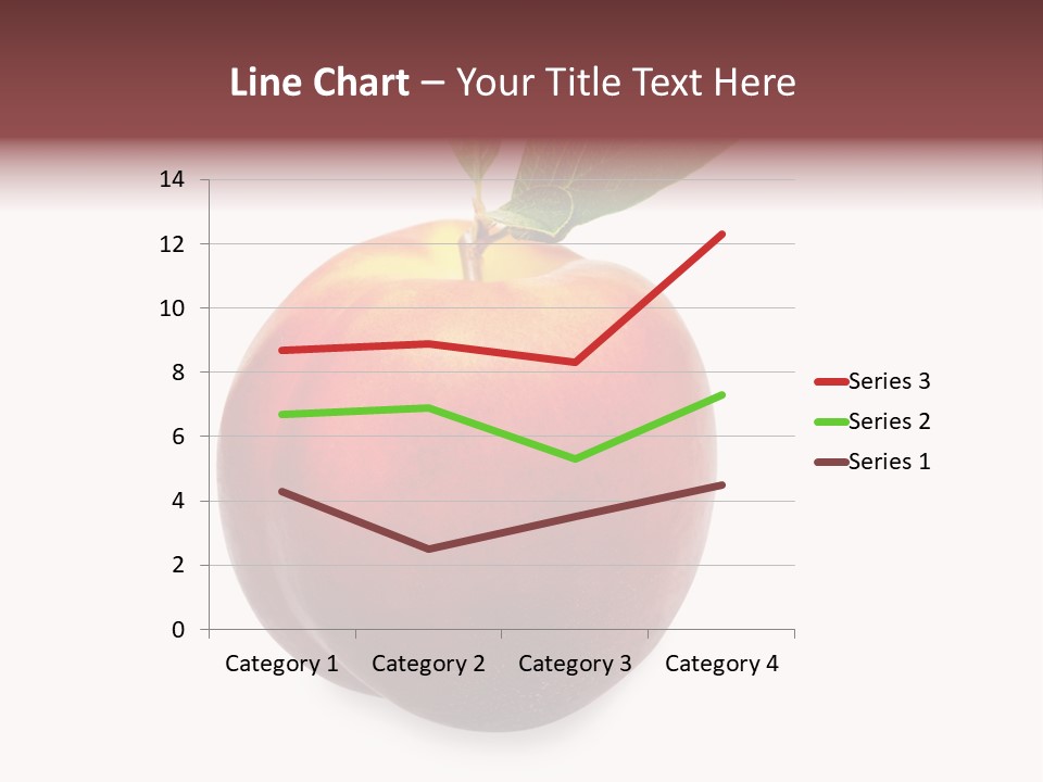 Fresh Fruit White PowerPoint Template
