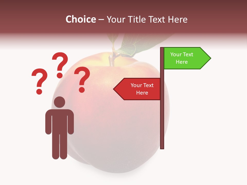 Fresh Fruit White PowerPoint Template