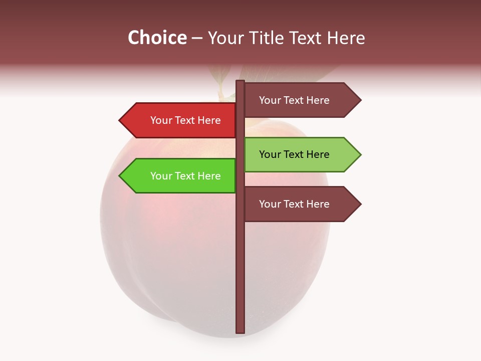 Fresh Fruit White PowerPoint Template