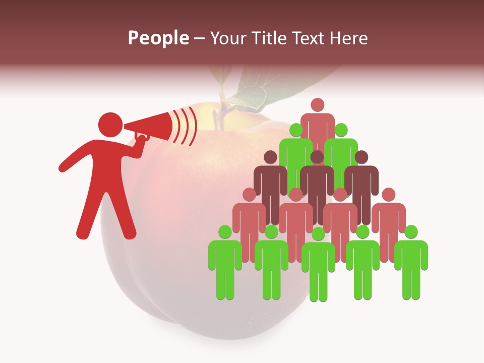 Fresh Fruit White PowerPoint Template