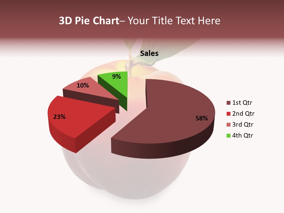 Fresh Fruit White PowerPoint Template