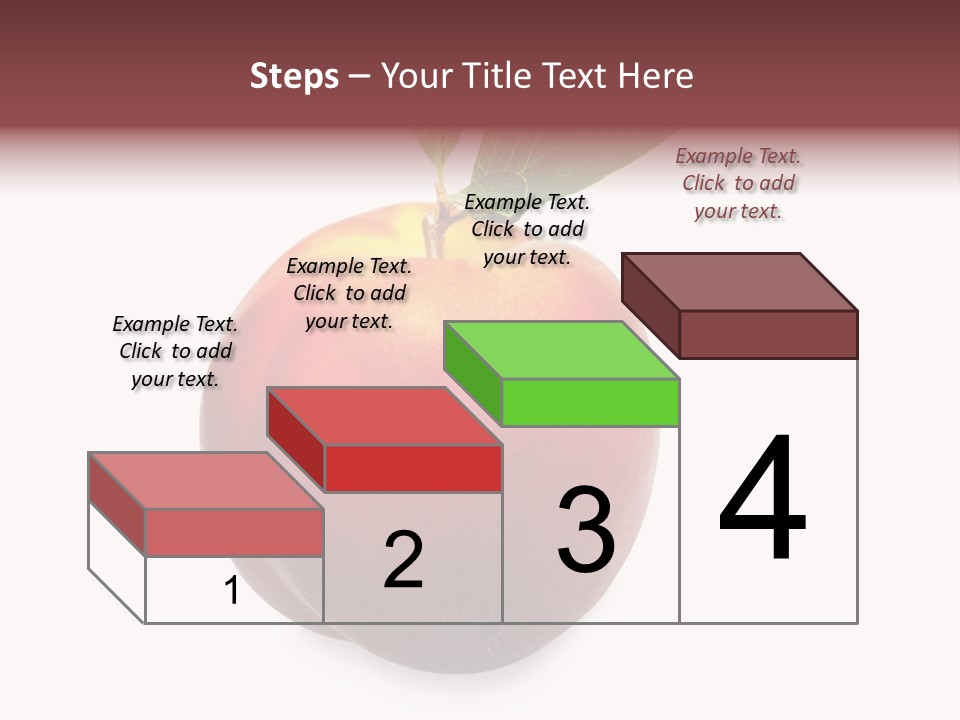 Fresh Fruit White PowerPoint Template