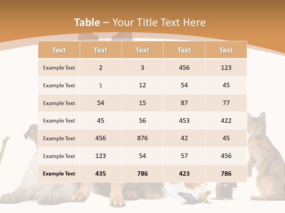 German Shepherd Looking At Camera Ferret PowerPoint Template