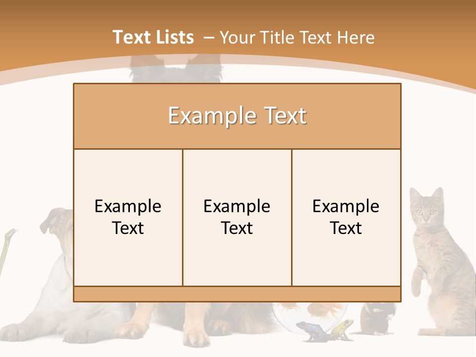 German Shepherd Looking At Camera Ferret PowerPoint Template