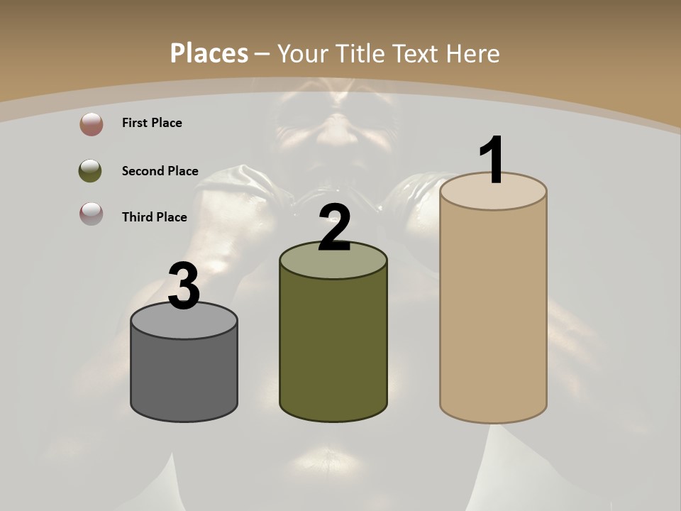 Male Person Fighter PowerPoint Template