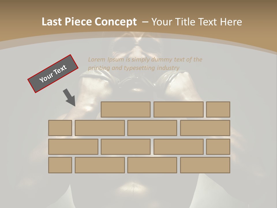 Male Person Fighter PowerPoint Template