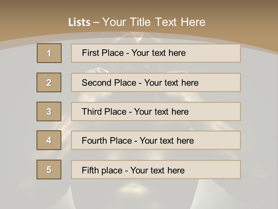 Male Person Fighter PowerPoint Template