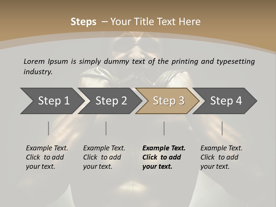 Male Person Fighter PowerPoint Template