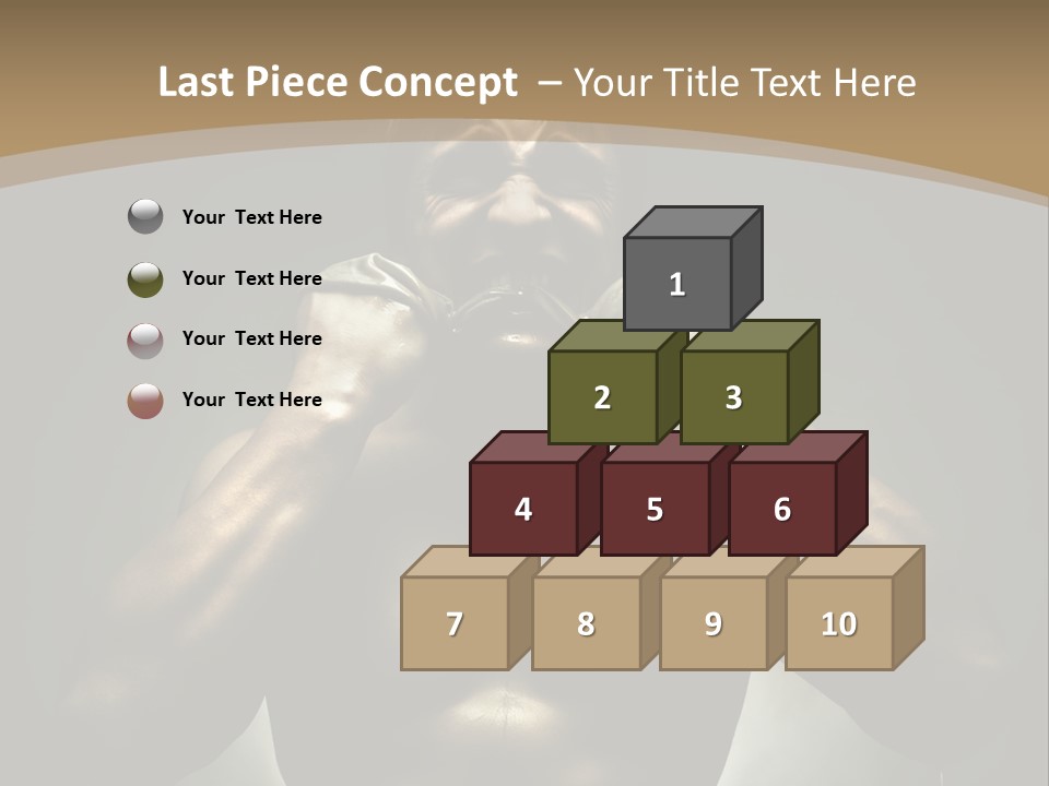 Male Person Fighter PowerPoint Template