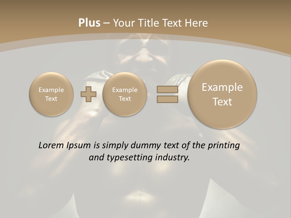 Male Person Fighter PowerPoint Template