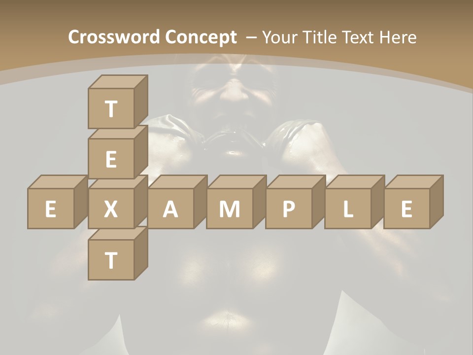 Male Person Fighter PowerPoint Template