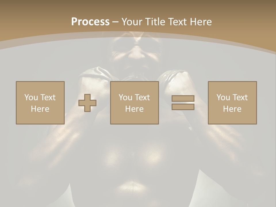Male Person Fighter PowerPoint Template