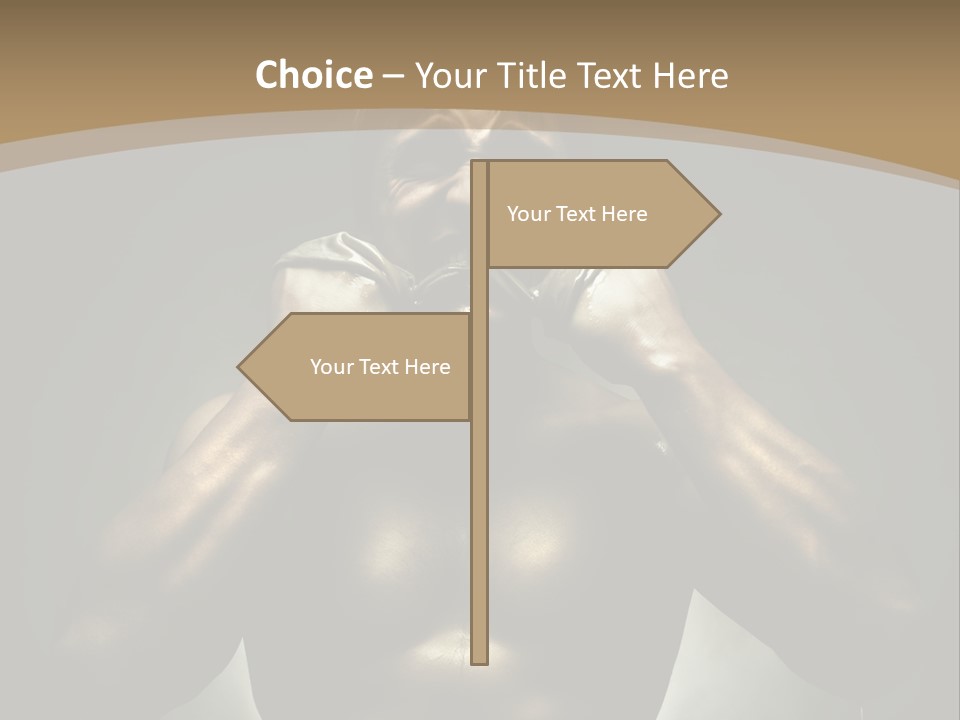 Male Person Fighter PowerPoint Template