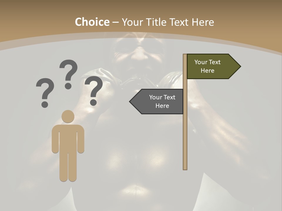 Male Person Fighter PowerPoint Template