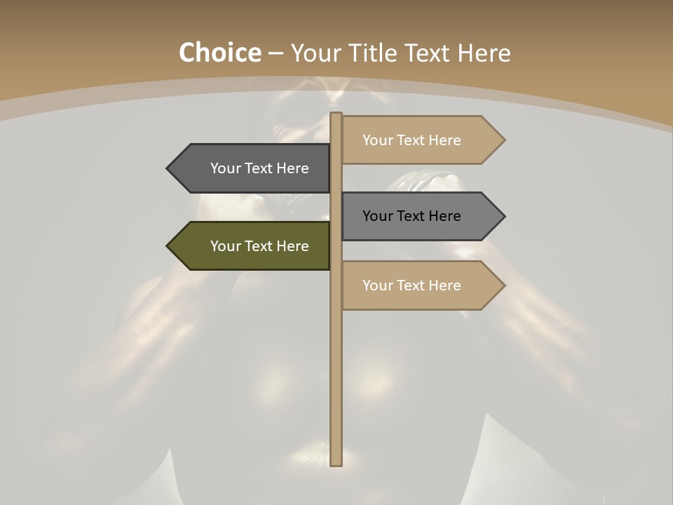 Male Person Fighter PowerPoint Template