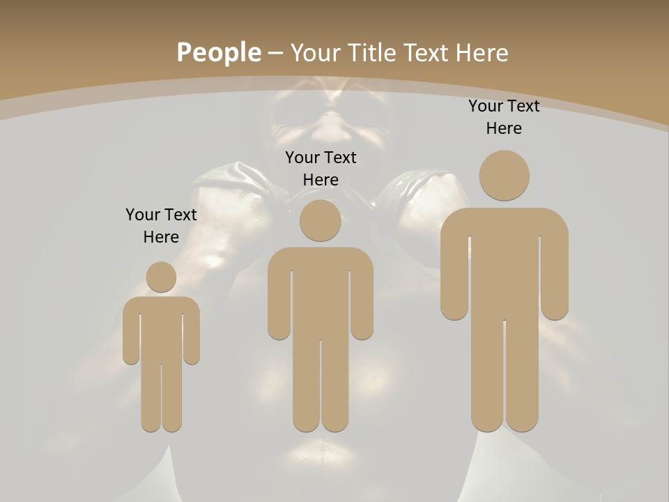 Male Person Fighter PowerPoint Template