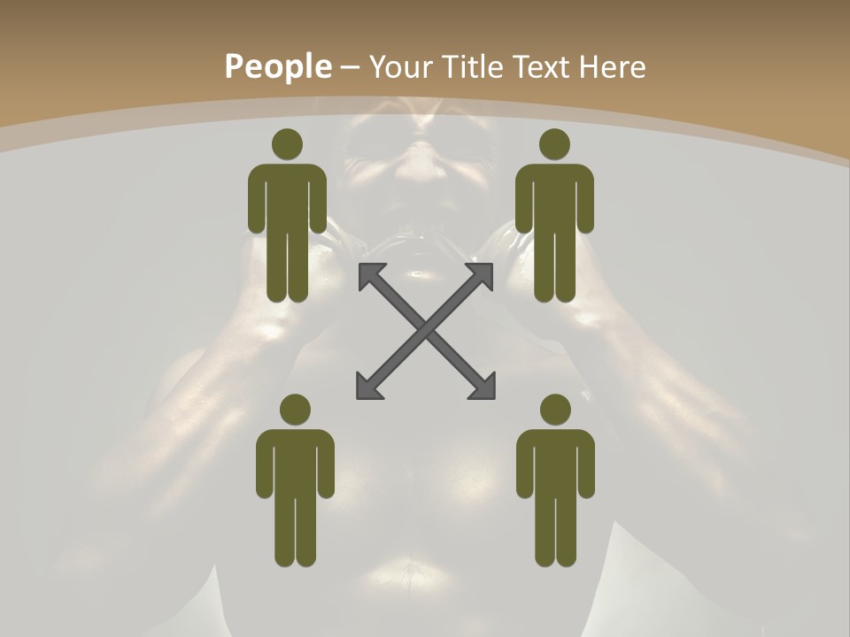 Male Person Fighter PowerPoint Template