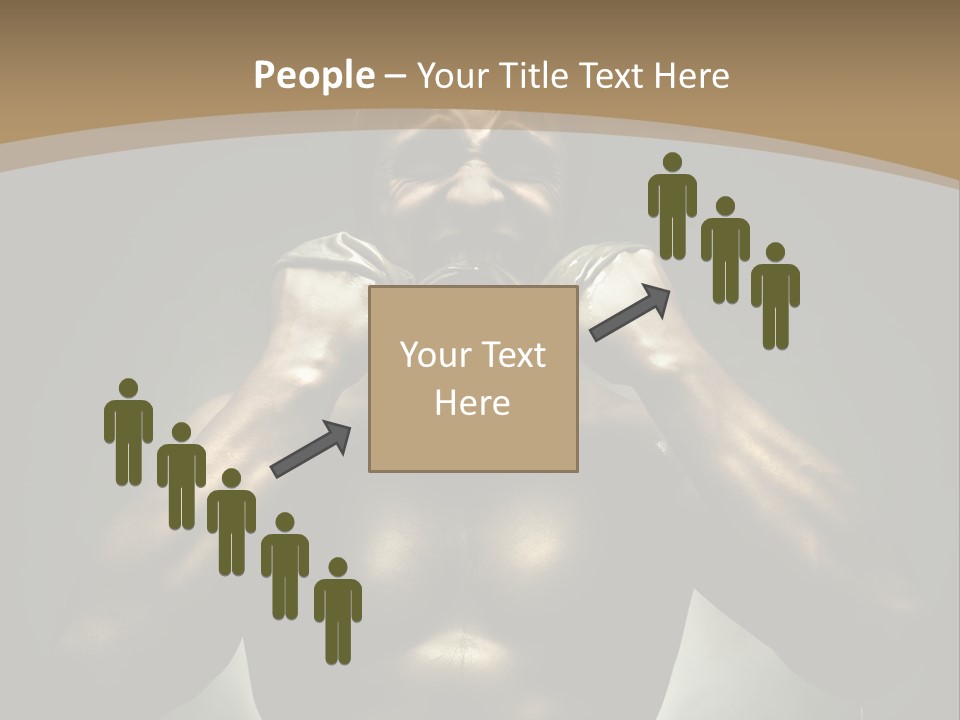 Male Person Fighter PowerPoint Template