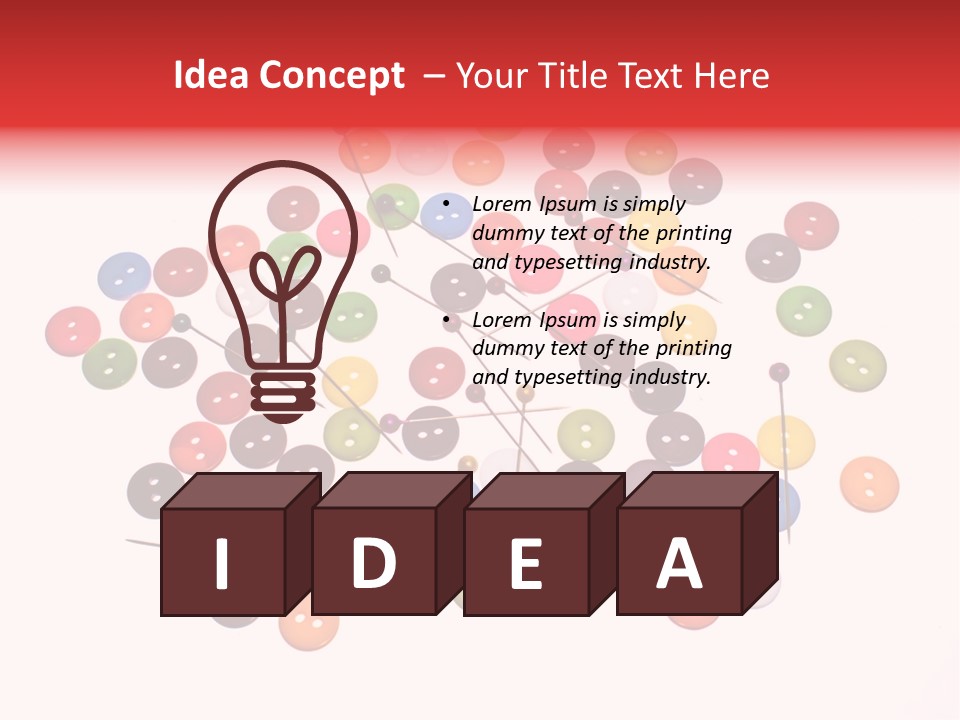 Bobbins Pool Colorful PowerPoint Template