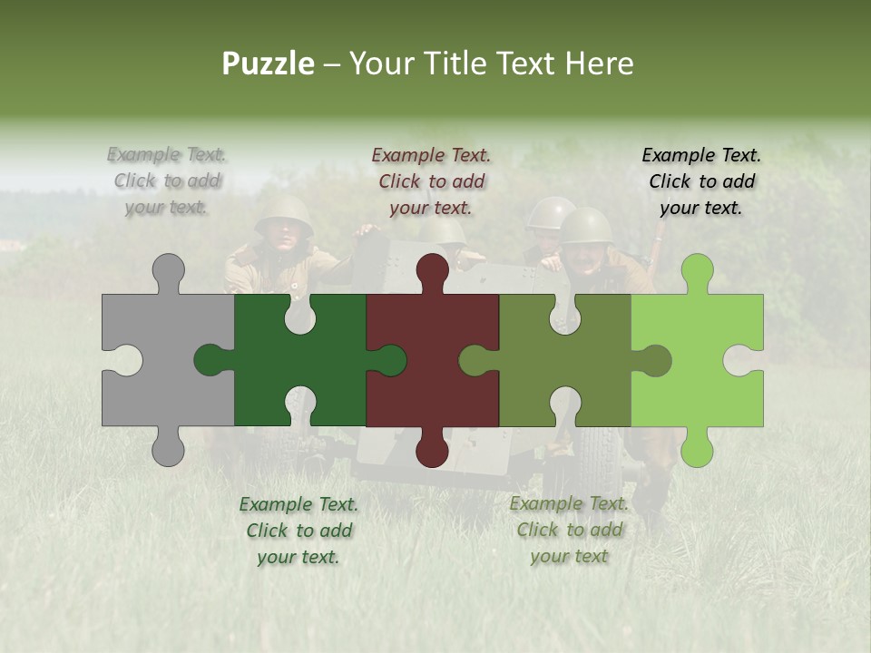 Vintage Equipment Reenaction PowerPoint Template