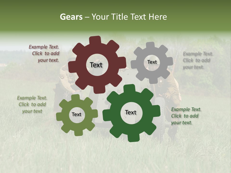 Vintage Equipment Reenaction PowerPoint Template
