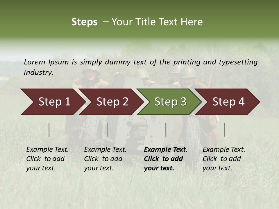 Vintage Equipment Reenaction PowerPoint Template