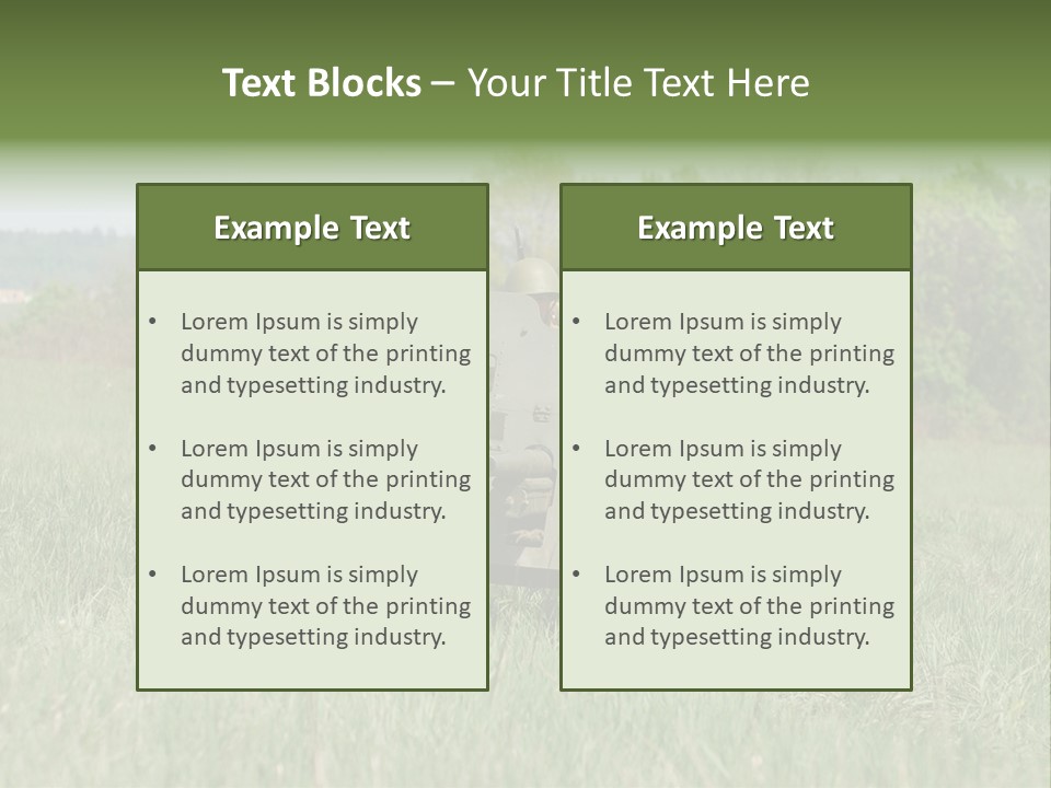 Vintage Equipment Reenaction PowerPoint Template