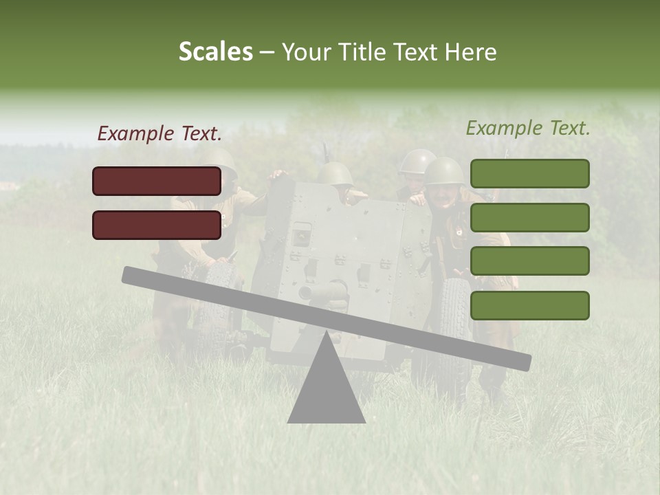 Vintage Equipment Reenaction PowerPoint Template