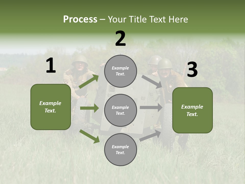 Vintage Equipment Reenaction PowerPoint Template