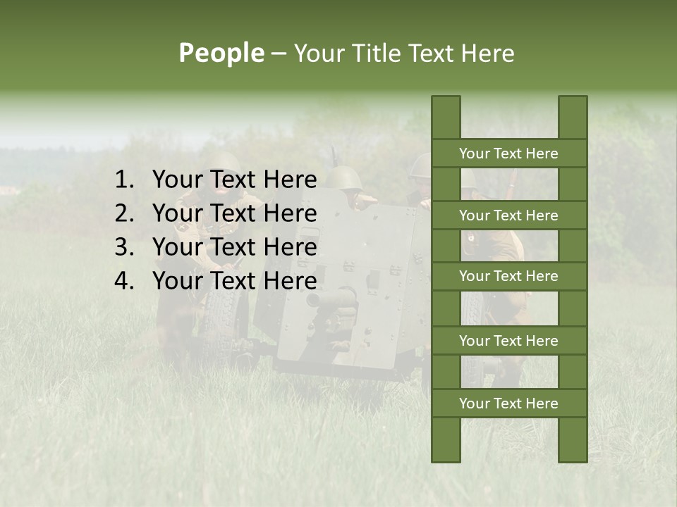 Vintage Equipment Reenaction PowerPoint Template