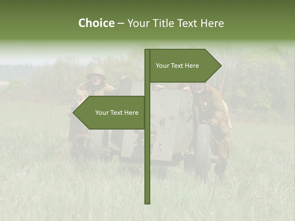 Vintage Equipment Reenaction PowerPoint Template