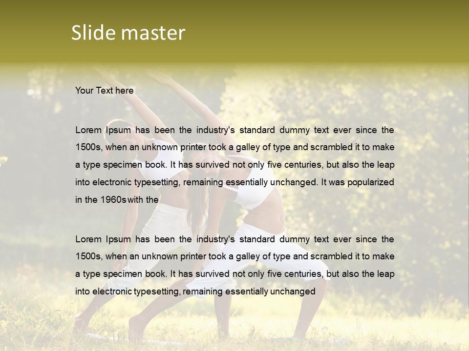 Outdoors Sport Relaxation PowerPoint Template