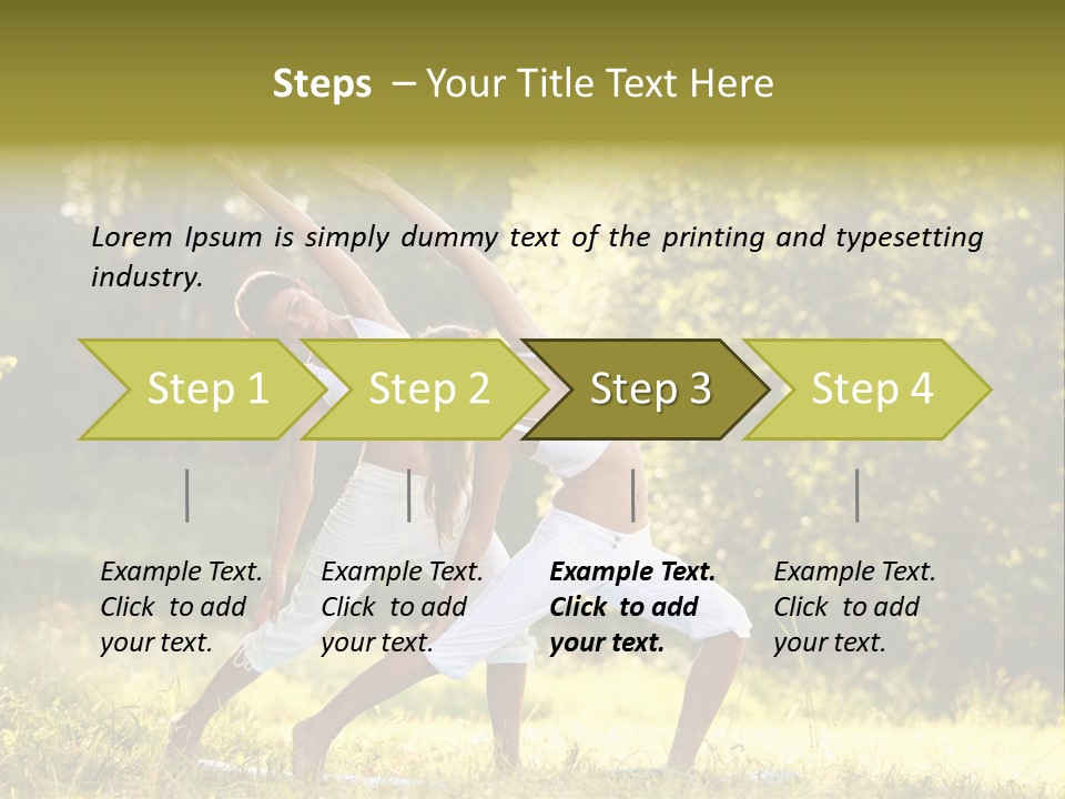 Outdoors Sport Relaxation PowerPoint Template