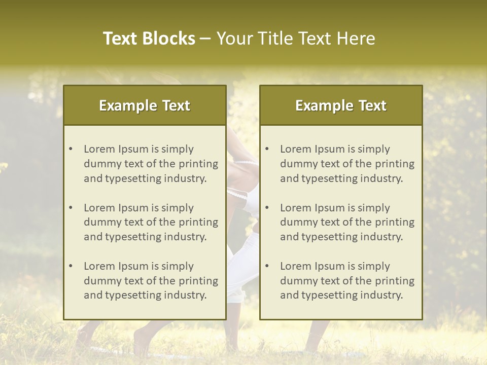 Outdoors Sport Relaxation PowerPoint Template