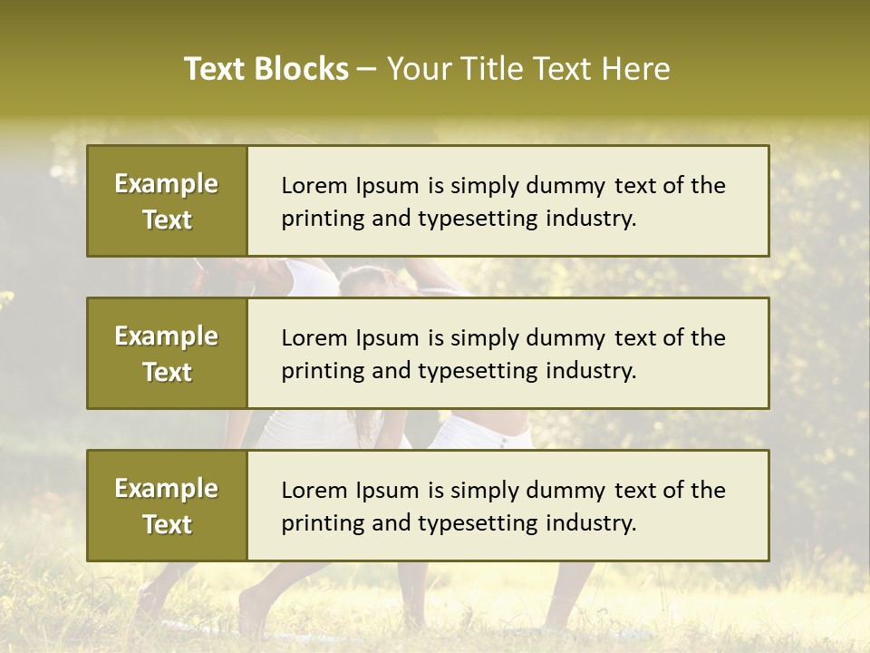Outdoors Sport Relaxation PowerPoint Template